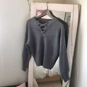 grey sweater